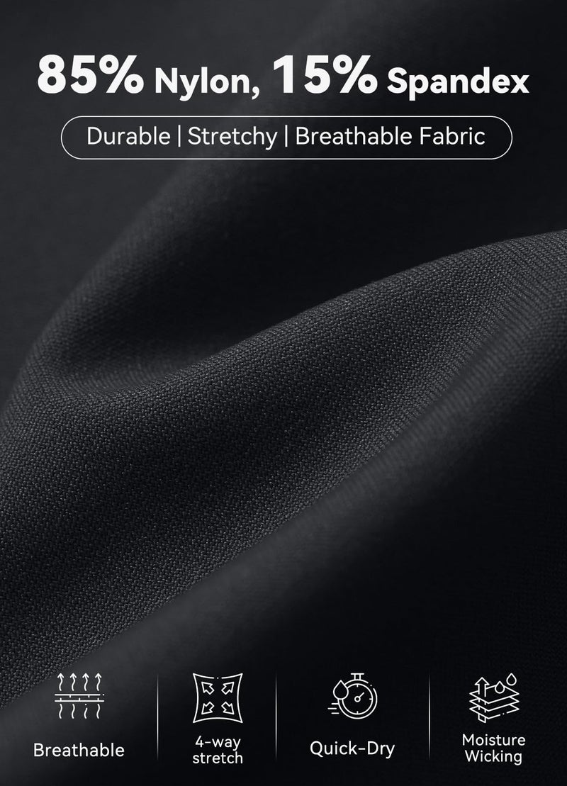 باليف سراويل Baleaf النسائية لركوب الخيل، سراويل الفروسية ذات المقعد الكامل، سراويل ضيقة من السيليكون، جيب بسحاب، أسود 2XL - Image 4